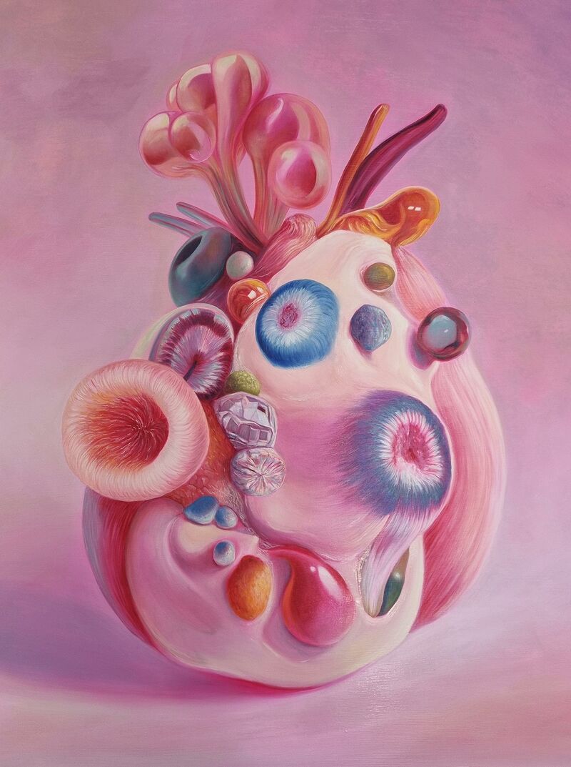 Sac of Heartbeats - a Paintings by Giorgia Roversi